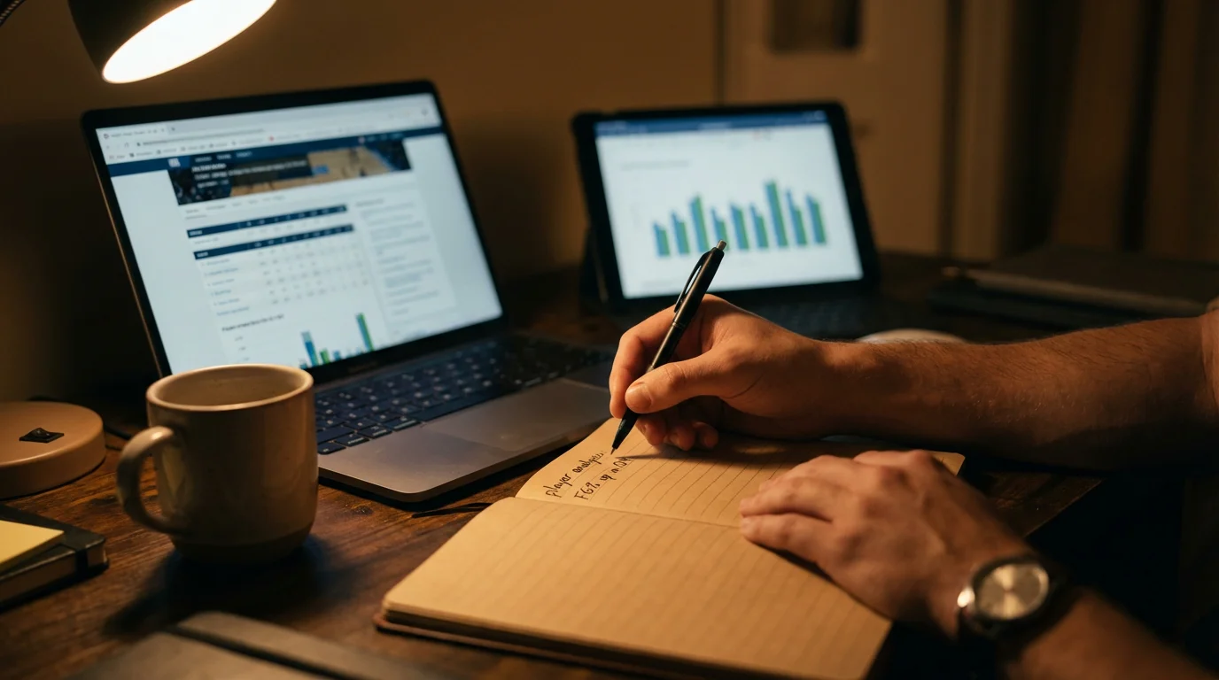 Darts betting analyst reviewing odds and implied probability calculations